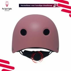 Goedkoop ???? Kinderfietshelm Pro Sport Lights - Skate Fietshelm Voor Kinderen - Matt Roze Pink - Kinderhelm 53 - 60 Cm ???? -bike shop 550x550 683