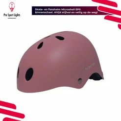 Goedkoop ???? Kinderfietshelm Pro Sport Lights - Skate Fietshelm Voor Kinderen - Matt Roze Pink - Kinderhelm 53 - 60 Cm ???? -bike shop 550x550 684