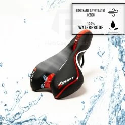 Begroting ???? Voltano Sport Fietszadel Gel Trekking Zadel Met Uitsparing Unisex - Zwart / Rood - Incl. Gratis Zadelstrop ???? -bike shop 550x550 694