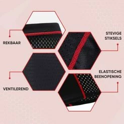 Promo ❤️ HOOFF Fietsondergoed Dames Heren Met Zeem - Fietsbroek - Wielerbroek - Fietsonderbroek - Wielrenbroek - Fietskleding - Rood/Zwart - Maat XL ⌛ -bike shop 550x550 741