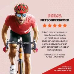Promo ❤️ HOOFF Fietsondergoed Dames Heren Met Zeem - Fietsbroek - Wielerbroek - Fietsonderbroek - Wielrenbroek - Fietskleding - Rood/Zwart - Maat XL ⌛ -bike shop 550x550 743