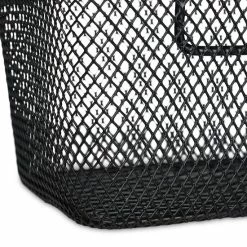 Begroting ???? Relaxdays Fietsmand Stuur - Fietsmandje Met Haken - Fiets Mand Voorop - Klein - Metaal - Zwart ???? -bike shop 550x550 764