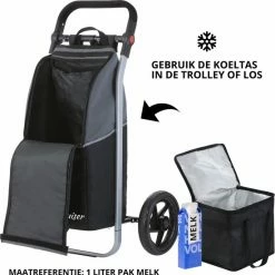 Begroting ???? Shoppingcruiser 2 In 1 Boodschappentrolley Voor Achter De Fiets - Fietskar - Robuuste Boodschappenwagen - Allround Bagagekar ???? -bike shop 550x551 1