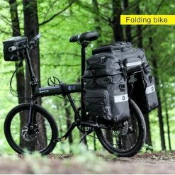Coupon ???? Fietstassen Dubbel 65L Waterdichte Tas Bagagedrager Fiets Rugzak Regenhoes UPGRADE Zwart - RHINOWALK - 3 In 1 Multifunctionele Fietstas ???? -bike shop 550x552 7