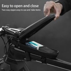 Begroting ???? CoverMore Frametas Fiets - Waterdicht - Zadeltas Fiets - Stuurtas Fiets - Fietstas - Geschikt Voor Racefiets / Mountainbike - Met Opbergvakken - 1,2 Liter Opbergruimte ???? -bike shop 550x561 5