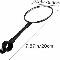 Beste deal ???? Merkloos Fietsspiegel- Achteruitkijkspiegel Met Rode Reflector ???? -bike shop 550x562 2