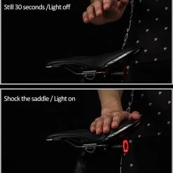 Nieuw ???? Rockbros Slim Fiets Achterlicht, Automatische Rem Sensor, IPx6 Waterdicht LED, Via USB Opladen, Met Zadelbevestiging, Slimme Fietsverlichting ❤️ -bike shop 550x566