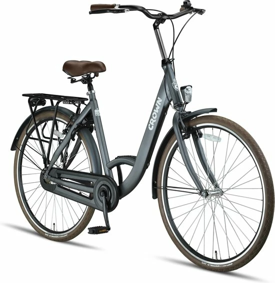 Korting ???? Crown Rio Damesfiets 28 Inch 53cm Gray ???? 10 Korting ???? Crown Rio Damesfiets 28 Inch 53cm Gray ???? - Afbeelding 8