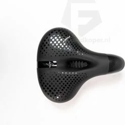 Coupon ???? Voltano Pro Gel Fietszadel Met Uitsparing Zwart Unisex - Inclusief Zadelstrop - Ergonomisch Gevormd - Elastomeer Vering ???? -bike shop 550x571 2