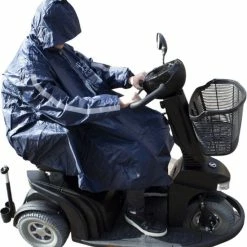 Goedkoop ???? C-Line Poncho Scootmobiel - Blauw - Reflecterend ???? -bike shop 550x577 4