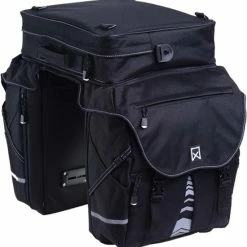 Nieuw ???? Willex Bagagetas XL 1200 - Dubbele Fietstas - 65 Liter - Zwart ????