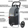 Begroting ???? Shoppingcruiser 2 In 1 Boodschappentrolley Voor Achter De Fiets - Fietskar - Robuuste Boodschappenwagen - Allround Bagagekar ????
