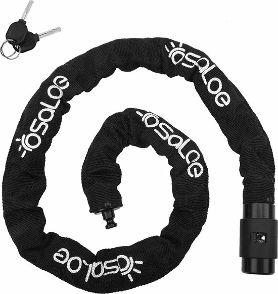 Begroting ❤️ LitaLife Fietsslot Met Sleutel, 6 Mm Dik 100 Cm Lange Stalen Ketting Fietsslot Sleutelgat Met Waterdichte Hoes, 2 Koperen Sleutels Inbegrepen ???? 3 Begroting ❤️ LitaLife Fietsslot Met Sleutel, 6 Mm Dik 100 Cm Lange Stalen Ketting Fietsslot Sleutelgat Met Waterdichte Hoes, 2 Koperen Sleutels Inbegrepen ????