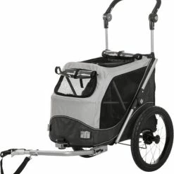 Groothandel ???? Trixie Hondenfietskar Opvouwbaar Grijs (103X74X95 CM) ????
