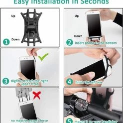 Goedkoop ???? Opline Dovon Fiets Siliconen Stuurhouder Voor Mountainbike En Motorfiets - Geschikt Voor: IPhone 11 | Fietshouder | FIets Telefoon Houder | Steun | Houder Fiets Telefoon | Bike Holder ???? -bike shop 550x585 1