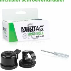 Beste Pirce ✨ Fubzz Airtag Bike Mount/Bel Compatibel Met Apple AirTag Fietsmontage Fietsbel Antidiefstal Tracering Zwart Montagegereedschap Fiets AppleAirtag AirTag Fiets ???? -bike shop 550x589 2