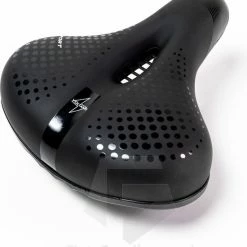 Coupon ???? Voltano Pro Gel Fietszadel Met Uitsparing Zwart Unisex - Inclusief Zadelstrop - Ergonomisch Gevormd - Elastomeer Vering ???? -bike shop 550x603 4