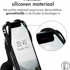 Begroting ???? IMoshion Schokbestendige Telefoonhouder Fiets - GSM Houder Fiets - Universeel - Zwart ???? -bike shop 550x606 1