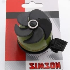 Aanbiedingen ✔️ Simson Fietsbel AIR - Legergroen/zwart ???? -bike shop 550x606