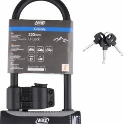 Korting ???? VINZ Grivola Beugelslot ART4 / Motorslot / Scooterslot / Fietsslot 26cm ???? -bike shop 550x612 1