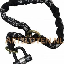Korting ???? Stahlex Kettingslot 302 Art*** 10 X 1400 Mm Zwart ???? -bike shop 550x619 1