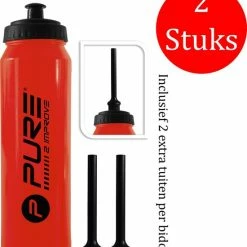 Hete verkoop ⌛ Pure2Improve P2I - 2 Stuks - Sportbidons - Inclusief - 2 Siliconen Drink Tuiten - Bidon - Sportbidon - Sinterklaas - Cadeau ???? -bike shop 550x627