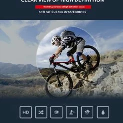 Nieuw ✔️ Garpex? Garpex Fietsbril - Sportbril - Polaroid Zonnebril - Zonnebril - Racefiets - Mountainbike - Motor - Zwart Frame Rode Lens ???? -bike shop 550x637 9