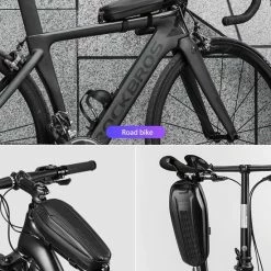 Begroting ???? CoverMore Frametas Fiets - Waterdicht - Zadeltas Fiets - Stuurtas Fiets - Fietstas - Geschikt Voor Racefiets / Mountainbike - Met Opbergvakken - 1,2 Liter Opbergruimte ????