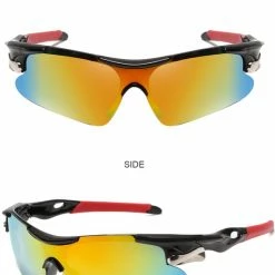 Nieuw ✔️ Garpex? Garpex Fietsbril - Sportbril - Polaroid Zonnebril - Zonnebril - Racefiets - Mountainbike - Motor - Zwart Frame Rode Lens ???? -bike shop 550x694 2