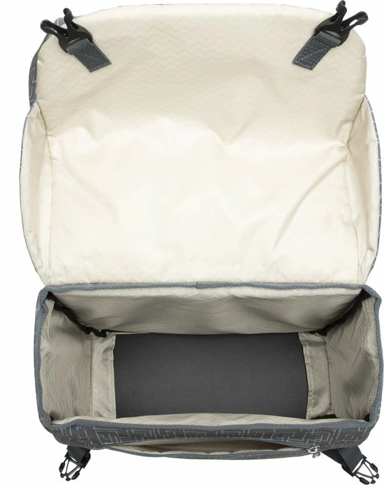 Korting ???? New Looxs Ivy Mondi Joy Dubbele Fietstas - 38 Liter Grijs ???? 6 Korting ???? New Looxs Ivy Mondi Joy Dubbele Fietstas - 38 Liter Grijs ???? - Afbeelding 4