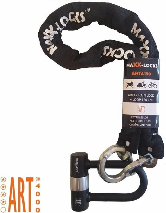 Coupon ???? Maxx-Locks Tirau Scooterslot / Motorslot ART 4 Kettingslot + Loop - 120cm ???? 3 Coupon ???? Maxx-Locks Tirau Scooterslot / Motorslot ART 4 Kettingslot + Loop - 120cm ????