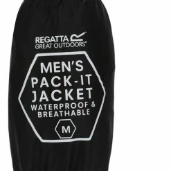 Beste Pirce ???? Regatta Pack-It II Regenjas - Maat M - Mannen - Zwart ⌛ -bike shop 550x721 1