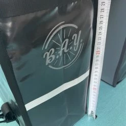 Korting ???? BayNL- Waterdicht - Dubbele - Bisonyl - Fietstas- Reflectoren - Grijs En Rood – 34cmX16.2cmX32cm=35 Liter ???? -bike shop 550x733 12