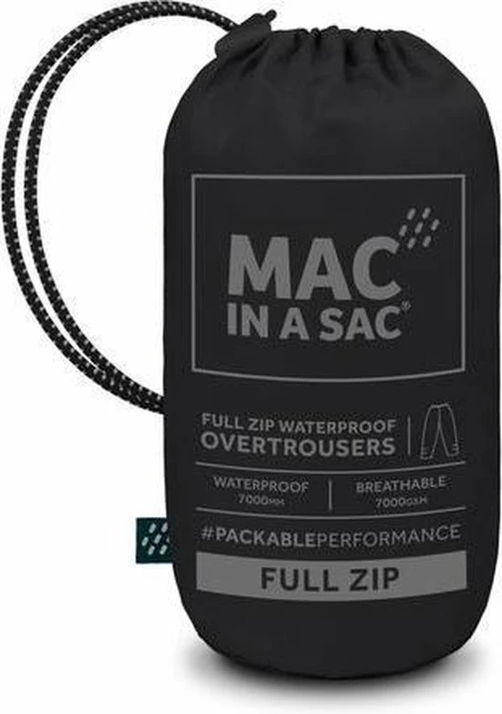 Korting ???? Mac In A Sac Full Zipper Regenbroek - Zwart - Maat S ✔️ 9 Korting ???? Mac In A Sac Full Zipper Regenbroek - Zwart - Maat S ✔️ - Afbeelding 7