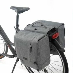Aanbiedingen ✔️ New Looxs Nova Afneembare Dubbele Fietstas - 32 Liter Grijs ????