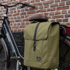 Nieuw ???? Fastrider Jaxx II Dubbele Fietstas Basics MIK - Groen - 28 L ⭐ -bike shop 550x823 2